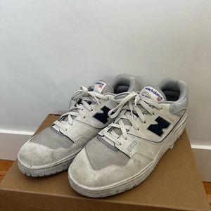 New Balance 550 Nimbus Cloud with Raincloud and NB Navy 11.5
